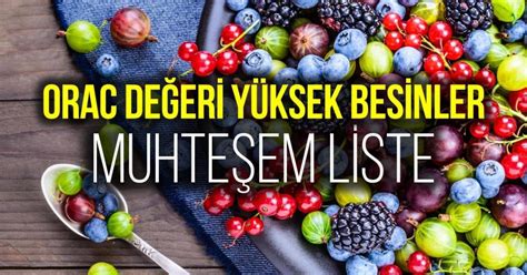 Antioksidan Deposu Yiyecekler